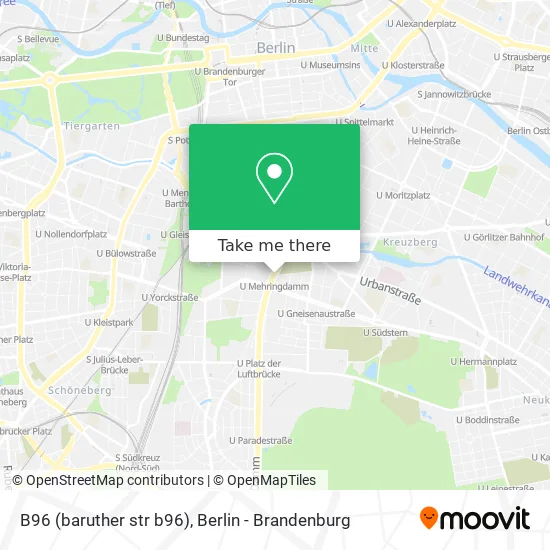 B96 (baruther str b96) map
