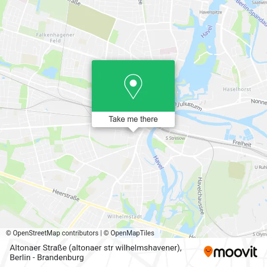 Карта Altonaer Straße (altonaer str wilhelmshavener)