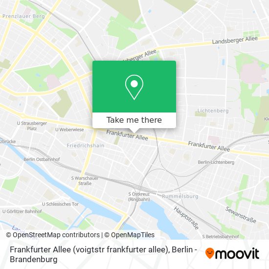 Frankfurter Allee (voigtstr frankfurter allee) map
