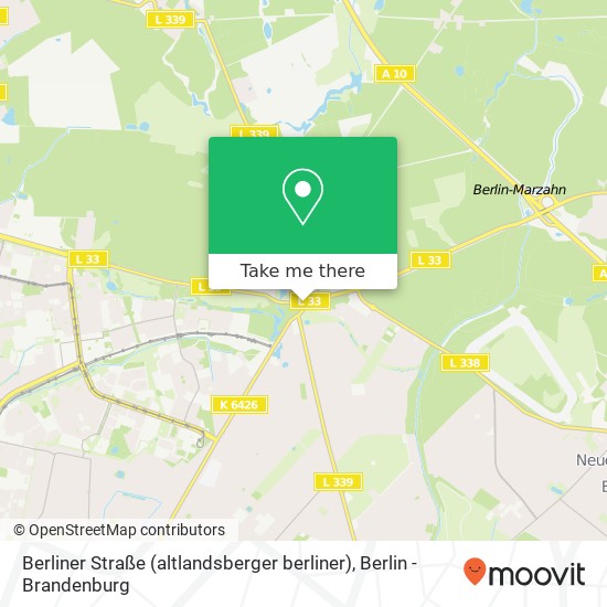 Карта Berliner Straße (altlandsberger berliner), Hönow, 15366 Hoppegarten
