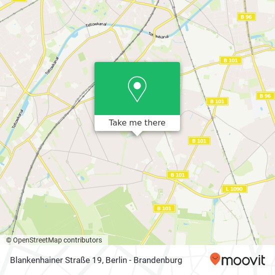 Карта Blankenhainer Straße 19, Lankwitz, 12249 Berlin