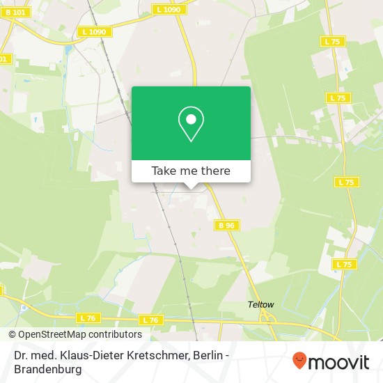 Карта Dr. med. Klaus-Dieter Kretschmer, Bahnhofstraße 9