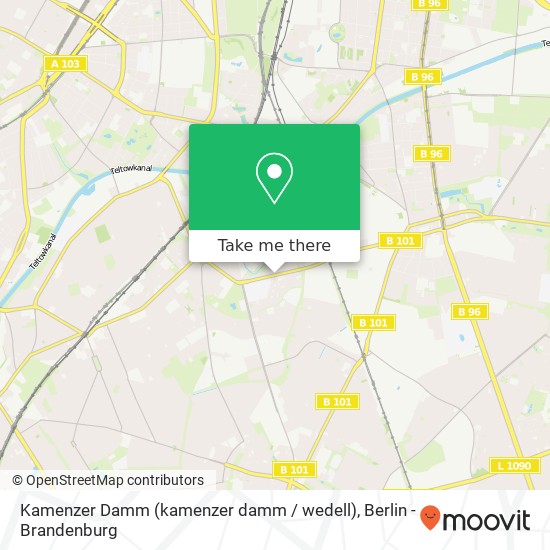 Kamenzer Damm (kamenzer damm / wedell), Lankwitz, 12247 Berlin map