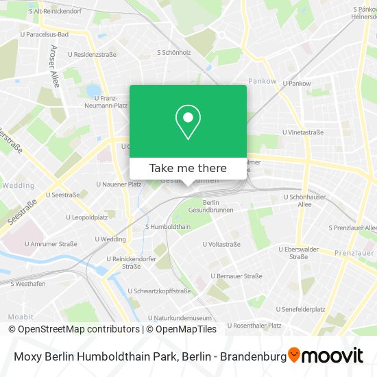 Moxy Berlin Humboldthain Park map