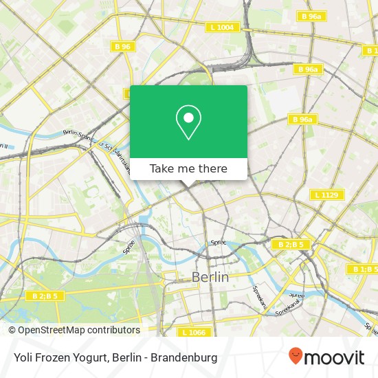 Yoli Frozen Yogurt map
