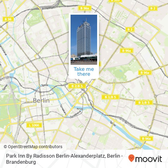 Карта Park Inn By Radisson Berlin-Alexanderplatz