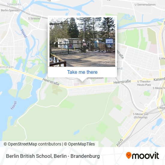 Berlin British School map