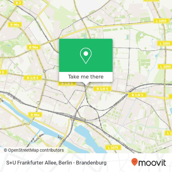 Карта S+U Frankfurter Allee