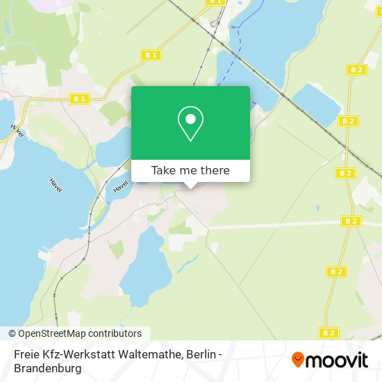 Карта Freie Kfz-Werkstatt Waltemathe