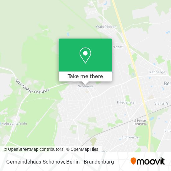 Gemeindehaus Schönow map