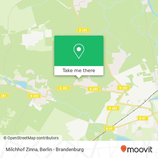 Milchhof Zinna map