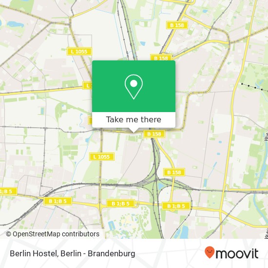 Berlin Hostel map