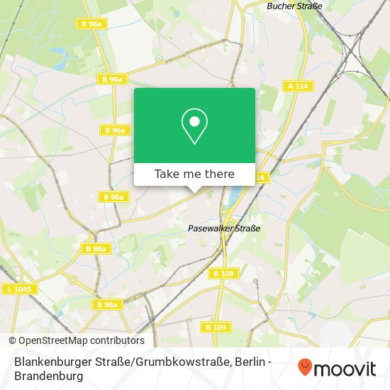 Blankenburger Straße / Grumbkowstraße map