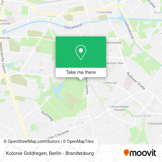 Kolonie Goldregen map