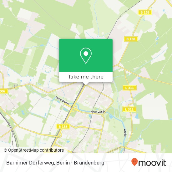 Карта Barnimer Dörferweg