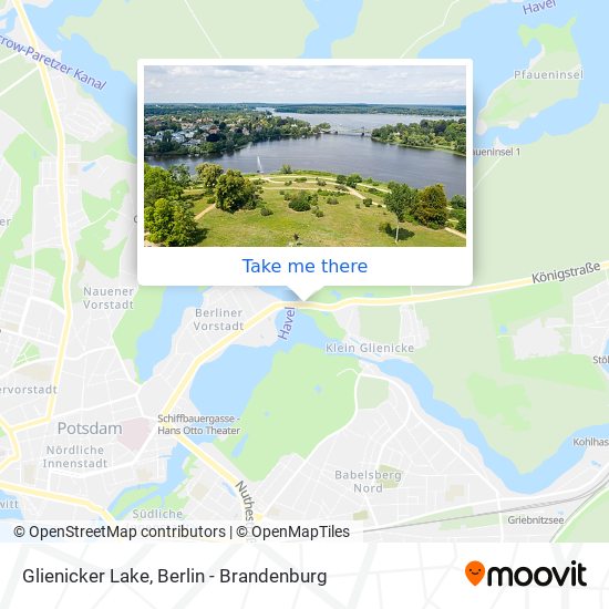 Glienicker Lake map
