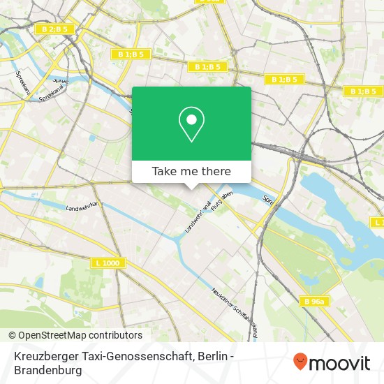 Карта Kreuzberger Taxi-Genossenschaft