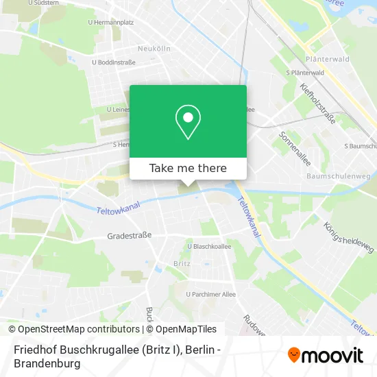 Карта Friedhof Buschkrugallee (Britz I)