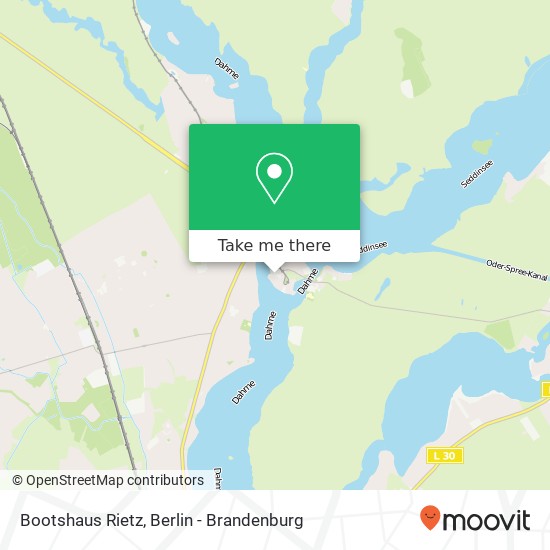 Bootshaus Rietz map