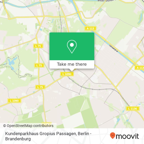 Kundenparkhaus Gropius Passagen map