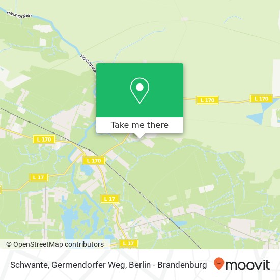 Карта Schwante, Germendorfer Weg