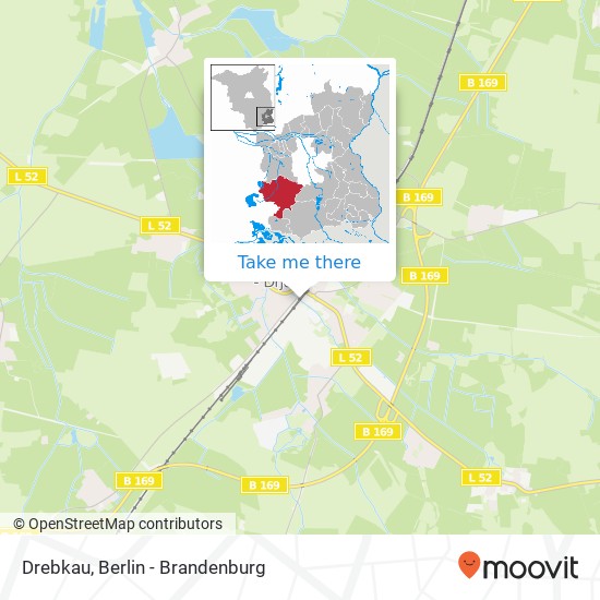 Drebkau map