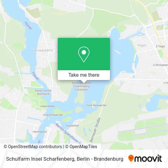 Карта Schulfarm Insel Scharfenberg