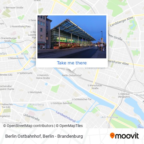 Карта Berlin Ostbahnhof