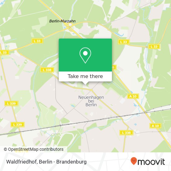 Waldfriedhof map