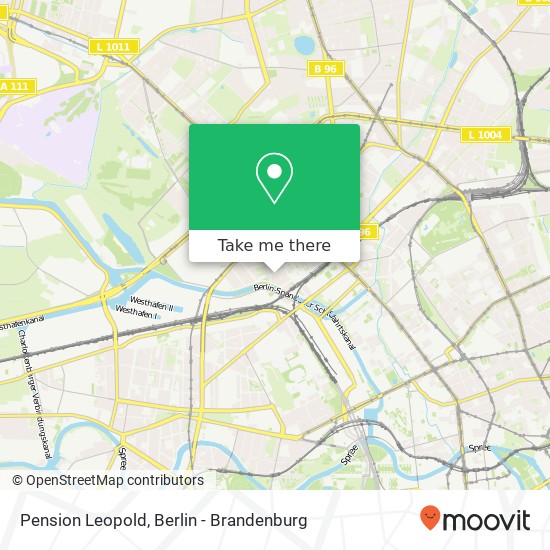 Pension Leopold map