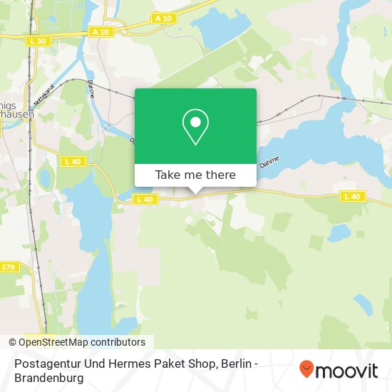 Карта Postagentur Und Hermes Paket Shop