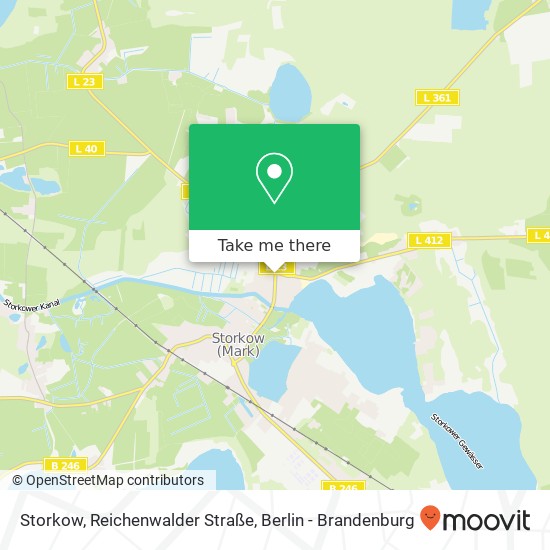 Карта Storkow, Reichenwalder Straße