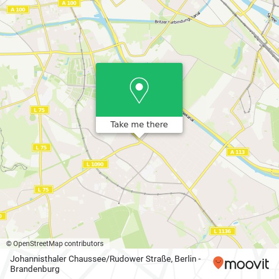 Johannisthaler Chaussee / Rudower Straße map