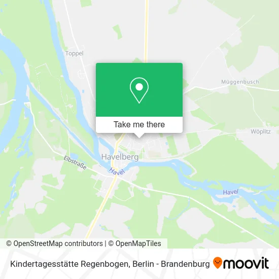 Карта Kindertagesstätte Regenbogen