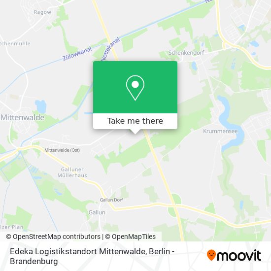 Edeka Logistikstandort Mittenwalde map