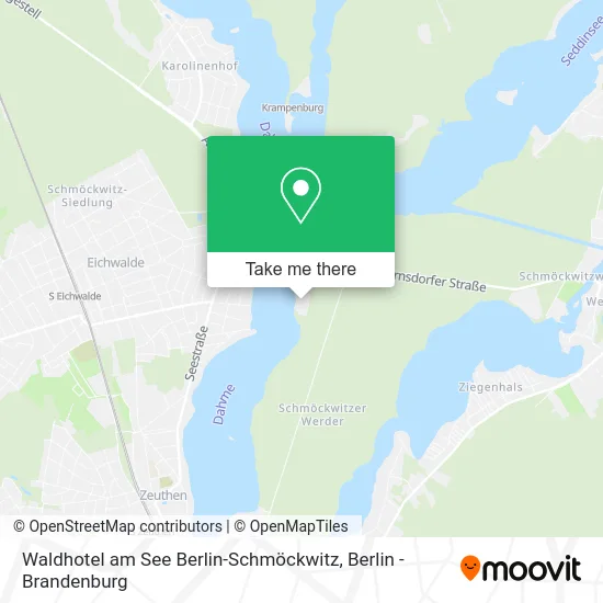Карта Waldhotel am See Berlin-Schmöckwitz