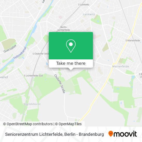 Seniorenzentrum Lichterfelde map