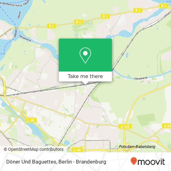 Карта Döner Und Baguettes