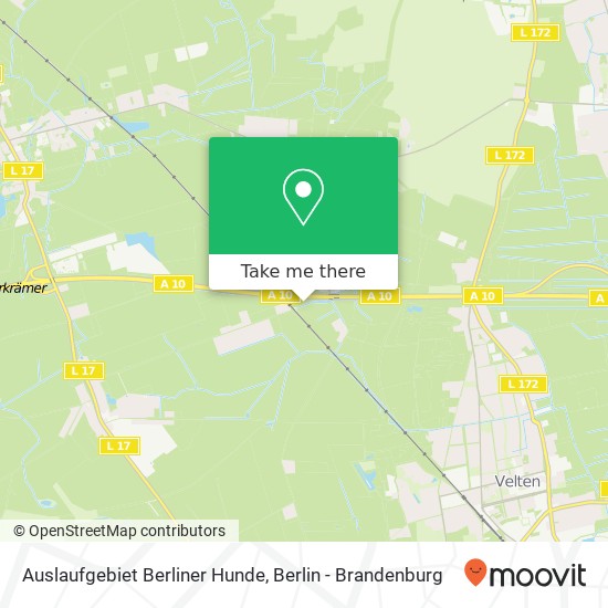 Auslaufgebiet Berliner Hunde map