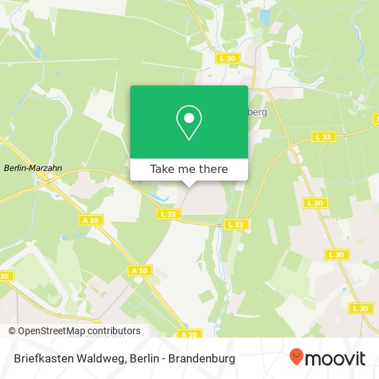 Briefkasten Waldweg map