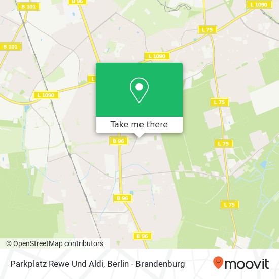 Карта Parkplatz Rewe Und Aldi