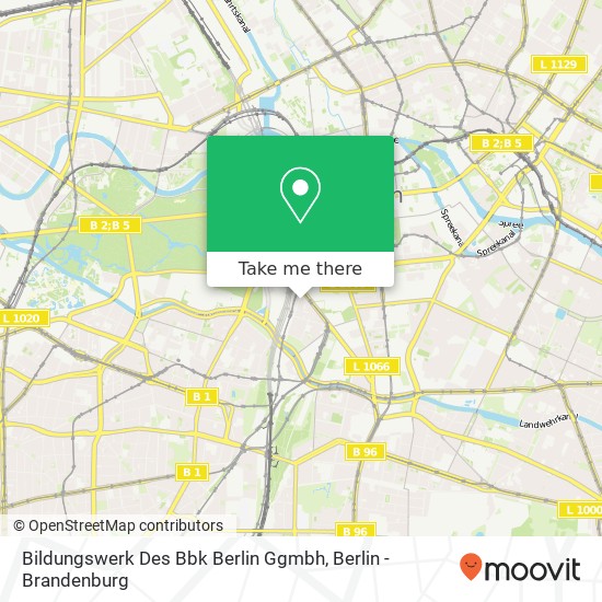 Bildungswerk Des Bbk Berlin Ggmbh map