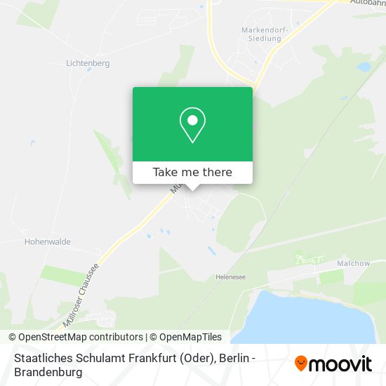 Карта Staatliches Schulamt Frankfurt (Oder)