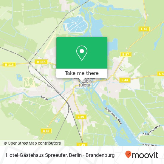 Hotel-Gästehaus Spreeufer map