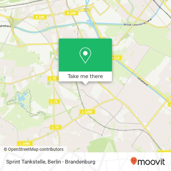 Sprint Tankstelle map