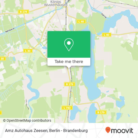 Amz Autohaus Zeesen map