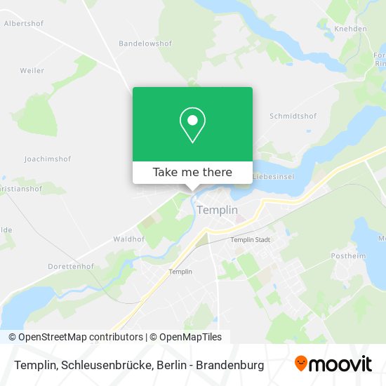 Templin, Schleusenbrücke map