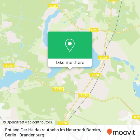 Entlang Der Heidekrautbahn Im Naturpark Barnim map