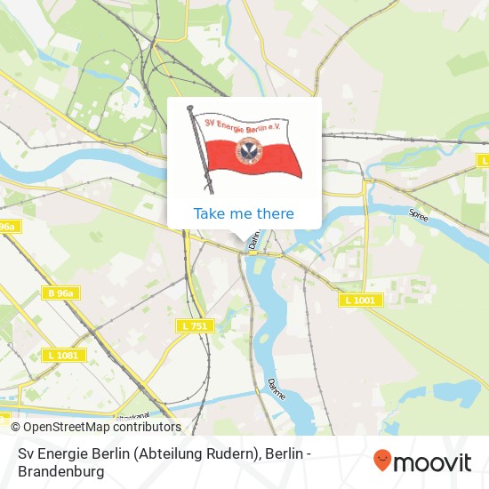 Sv Energie Berlin (Abteilung Rudern) map