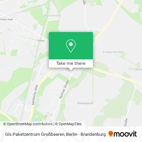 Карта Gls Paketzentrum Großbeeren